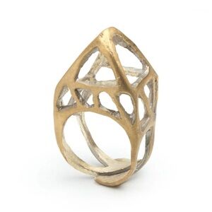 Natalie Frigo Designer
Rooftop Ring Recycled Brass Statement Ring